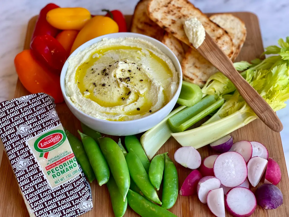 A Locatelli Pecorino Romano dip board