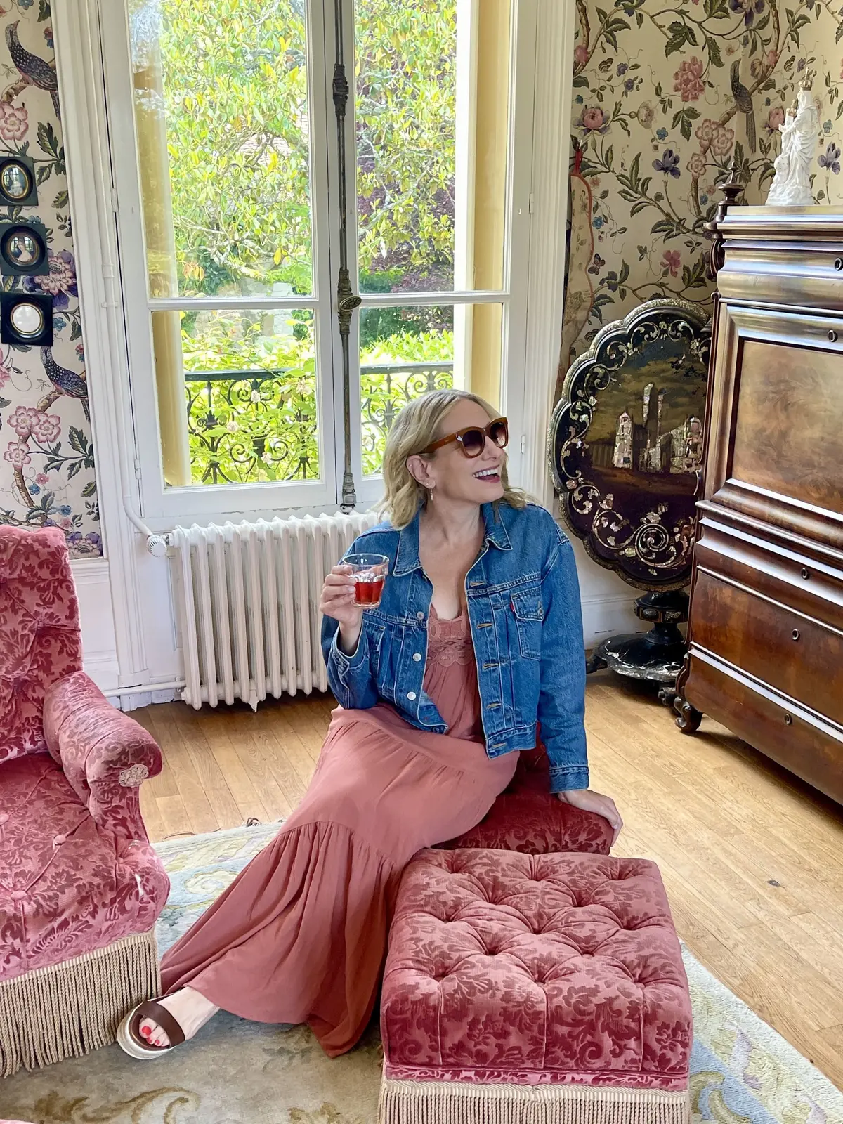 Julie Hartigan in a beautiful hotel